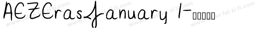 AEZErasJanuary 1字体转换